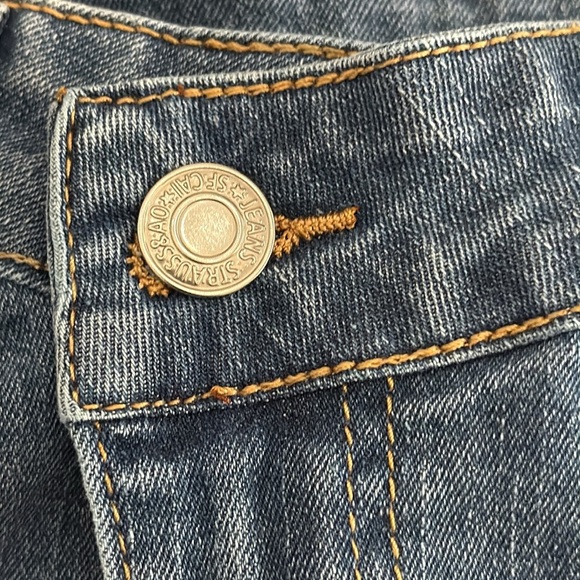 Shein High Rise Cuffed Denim Shorts Size 28 - Picture 2 of 8